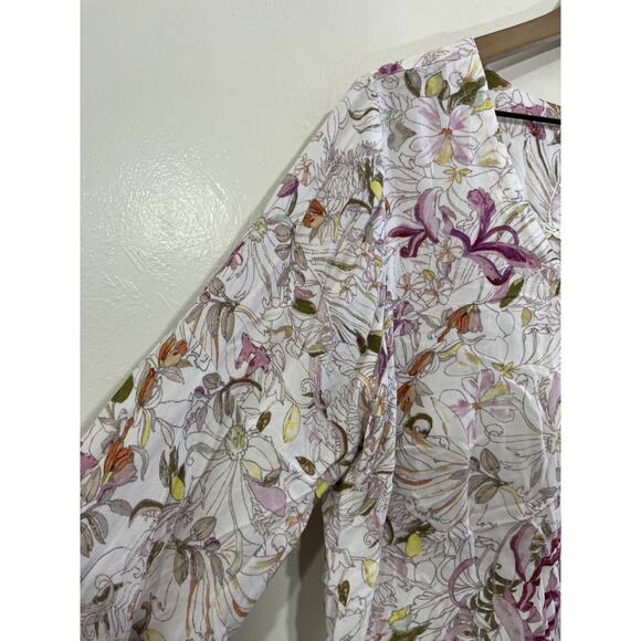 Romantic Cottagecore Boho Fairy Floral Top M Whimsical Dainty Parisian Coquette - Picture 5 of 15